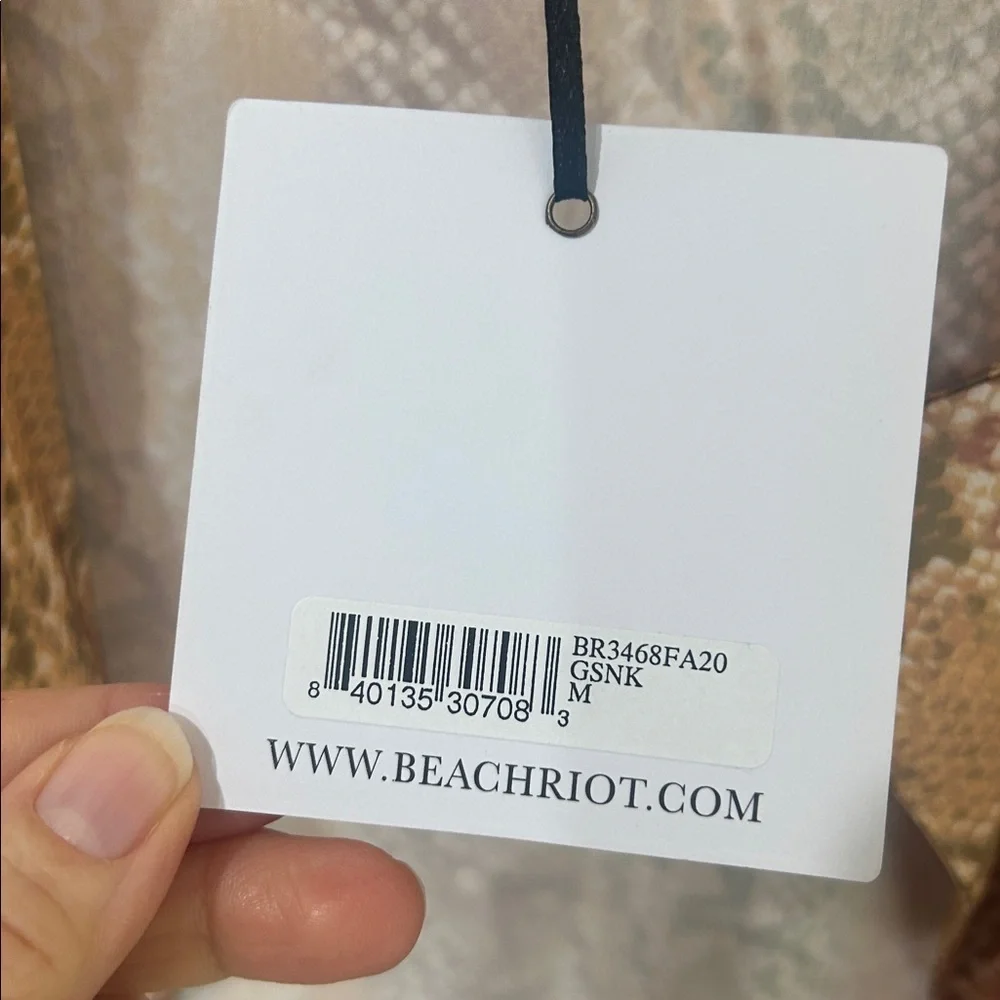 NWT BEACH RIOT Tracy Blazer Snakeskin Print Size Medium